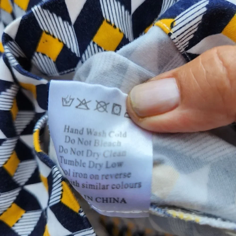 Louche london modcloth geometric print pleated skirt